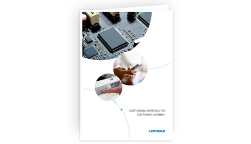 Dymax Light curable materials for electronics assembly